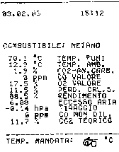 Rapporto analisi combustione e fumi